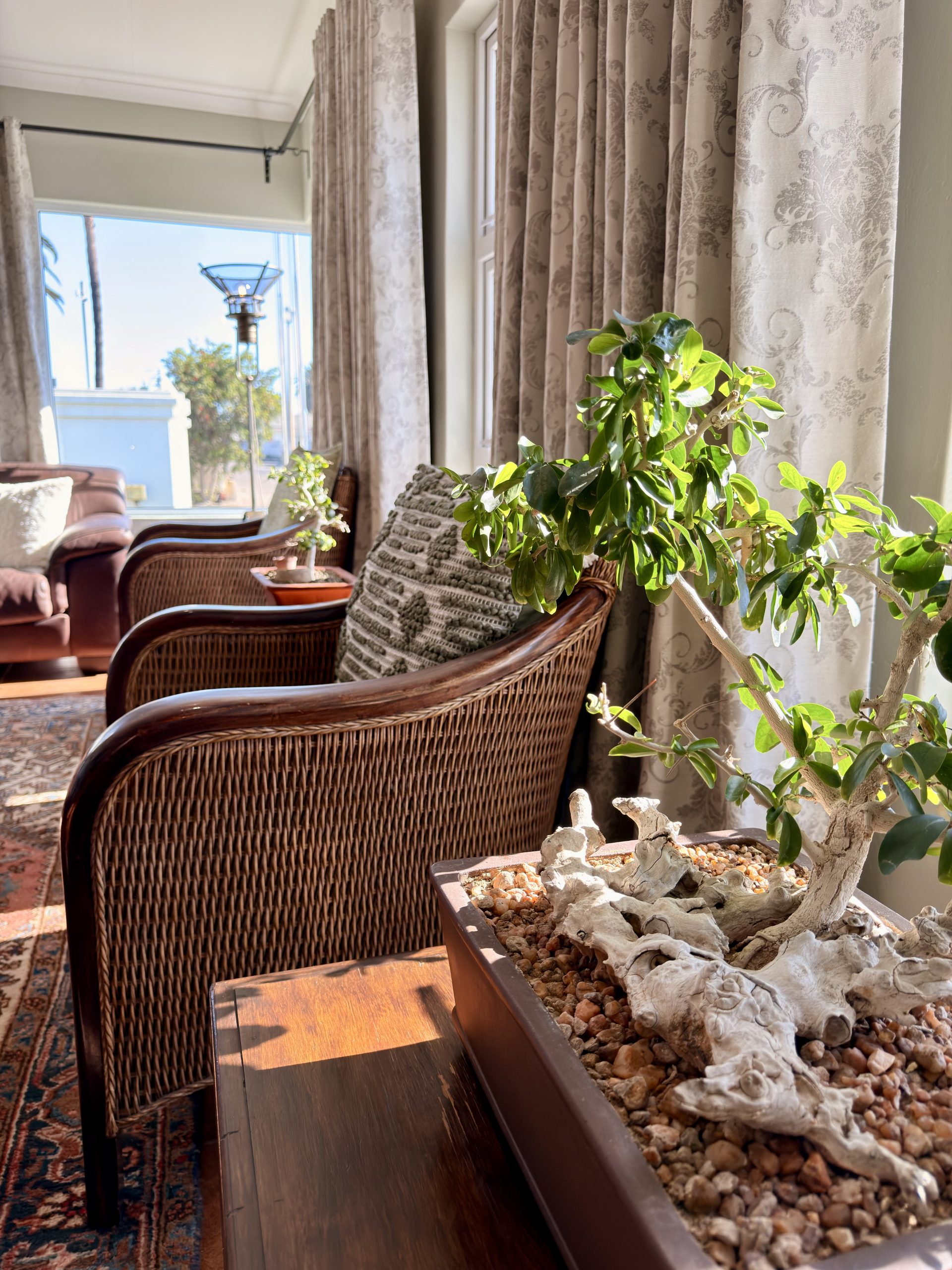 Lounge interior at The Langholm Hotel, Walvis Bay
